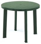 Lauko stalas Diana Tondo, žalias, 90 cm x 90 cm x 72 cm