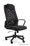 Biuro kėdė Unique FOX, W-153A-4, juoda/juodas rėmas