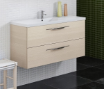 Apatinė spintelė su stalčiais, &scaron;viesus uosis 99 cm, KAME BU/10-2DR/4