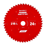 SPECIALIST+ pjovimo diskas Wood 216x24Tx30mm