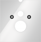 Apatinė stiklinė plok&scaron;tė standartiniams unitazams TECElux 9650102, balta