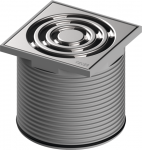 Rėmas su grotelėmis Tece TECEdrainpoint S 100 mm, 3660001