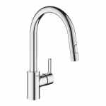 Plautuvės mai&scaron;ytuvas su i&scaron;traukiama žarna Grohe Feel 31486001, chromo