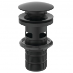 Praustuvo dugno vožtuvas Ideal Standard Click-Clack, juodas matinis, E1482XG
