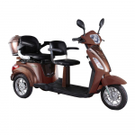 Elektrinis triratis mopedas/ motoroleris MS04EEC 1000W 20AH, Rudas