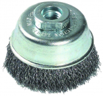 Steel wire cupbrush for angle grinder, 75mm, &Oslash;0.35mm