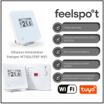 I&scaron;manus programuojamas termostatas Feelspot WTH26.03RF WiFi, Tuya