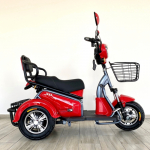 Elektrinis triratis mopedas/ motoroleris LIDIA J3, 1000W, 20AH, Raudonas