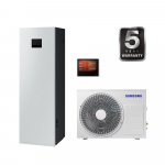SAMSUNG oras&ndash;vanduo 6.0/6.5 kW SPLIT NORDIC &scaron;ilumos siurblys su 200 l talpa, WIFI