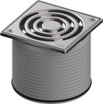 Rėmelis Tece TECEdrainpoint S100 mm, su varžtais tvirtinamomis dekoratyvinėmis grotelėmis 3660009