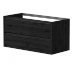 Spintelė po stalvir&scaron;iu KAME CITY, BUC/10-3DR/1P2, juodi profiliai, 100 cm, Juodas ąžuolas