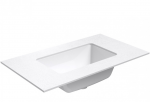 Praustuvas su stalvir&scaron;iu Kame Universal, WP/8-3/H16-P3, 80 cm, Matinė balta HPL