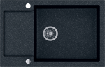 Granitinė plautuvė Kernau KGSH 6078 1B1D Black Metalic