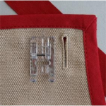 Pėdelė kilpoms apsiūti (permatoma) ELNA 820-801-016