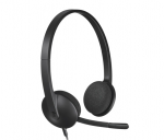 Logitech H340 USB Laidinės ausinės USB-A, Juoda