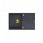 Plautuvė Quadron MORGAN 111, HB8203U8-G1_P2O, juodas deimantas