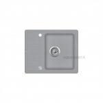 Virtuvės plautuvė Aquasanita Notus SQ102AW, 221 (&scaron;viesiai pilka)