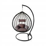 Pakabinamas supamasis krėslas &bdquo;Joana&rdquo;, tamsiai pilkas