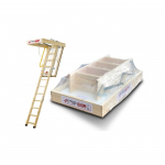 Mediniai palėpės laiptai &bdquo;Nordic" 120 x 70 cm