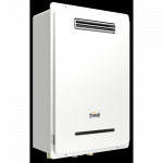 Sieninis dujinis vandens &scaron;ildytuvas, skirtas montuoti lauke be kaminų Ferroli EXTERNO 11 NG, su mažu triuk&scaron;mo lygiu, 0DW93IWA