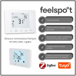 I&scaron;manus programuojamas termostatas Feelspot WTH90.03RF, ZigBee
