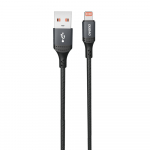 USB kabelis Dudao L3SL USB-A to Lightning 3A 1.2m juodas