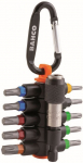 Antgalių rinkinys Bahco T10-T40 "sticky Torx" su magnetiniu laikikliu, 11vnt, su karabinu