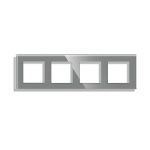 Keturvietis stiklo rėmelis Feelspot, pilkas