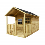 Medinis vaikų žaidimų namelis "Rie&scaron;utėlis"