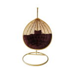 Pakabinamas supamasis krėslas &bdquo;Kristina&rdquo;, rudas