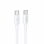 USB kabelis Remax RC-C021 USB-C to USB-C 30W 2.0m baltas