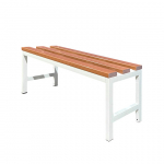 Metalinis suoliukas persirengimo kambariui su medinėmis WPC lentelėmis Rehalt Systems 100 x 36 x 43