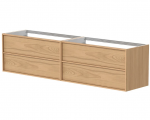 Vonios spintelė Kame HOME, BUDC/20-3DR-DB/N05-HM, 200 cm, Natūralaus ąžuolo faneruotė
