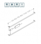 Stalčių ap&scaron;vietimas spintelei Kame Duet AC1312/100, 100 cm