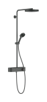 Du&scaron;o komplektas Hansgrohe Pulsify S Showerpipe 260, ShowerTablet Select 400, 24221349, &scaron;lifuotas juodas chromas
