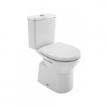 Kombinuotas WC Sanindusa EASY 131916004 su kietu, soft close dangčiu, horizontalus, 3/6 ltr, baltas