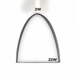 Lauko sieninis &scaron;viestuvas LED Prezent Stero, 31652