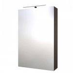 Veidrodinė spintelė su ap&scaron;vietimu Kame SCANDIC LED, IP44, juodas ąžuolas, 50 cm