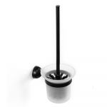 Prie sienos montuojamas tualeto &scaron;epetys Kapitan CLASSIC 57 01 55, juodas matinis