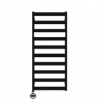 Elektrinis rank&scaron;luosčių džiovintuvas Terma Vivo, 910x500 mm, juodas matinis, be laido, kaitinimo elementas kairėje