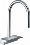Virtuvės mai&scaron;ytuvas su i&scaron;traukiama žarna Hansgrohe Aquno Select M81, 73831000, chromo
