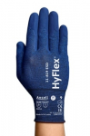 Apsauginės pir&scaron;tinės Ansell HyFlex 11-819 ESD, 10 dydis, itin plonos, nailonas, spandex, anglis. Nitrilo putų delno padengimas.