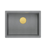 Plautuvė Quadron LOGAN 100, HQJ6045U5_PVDG1_U, sidabrinis akmuo
