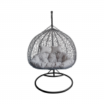 Dvivietis pakabinamas krėslas &bdquo;Vestina&rdquo;, pilkas