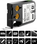 Vinilinė juost. XTL 24 mm juod./balt.