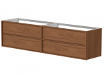 Vonios spintelė Kame HOME, BUDC/20-3DR-DB/N11-HM, 200 cm, Varinio ąžuolo faneruotė