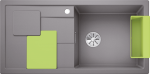 Plautuvė Blanco SITY XL 6 S lava grey 525062, aliuminio metalinė