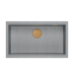 Virtuvės plautuvė Quadron Logan 110, HQD7644U5_PVDC1_U, sidabrinis akmuo