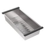 Nuvarvėjimo indas plautuvei Quadron BSK-42520S, 425 x 200 x 60 mm, plieno