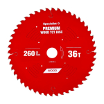 SPECIALIST+ pjovimo diskas Wood 260x36Tx30mm